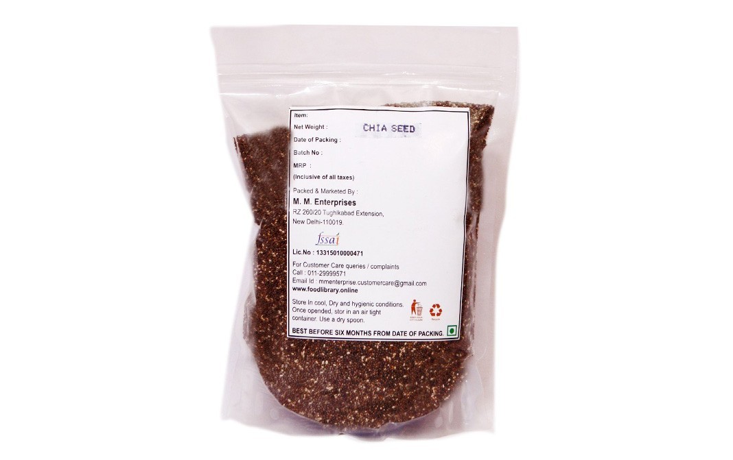 Food Library Chia Seeds    Pack  200 grams
